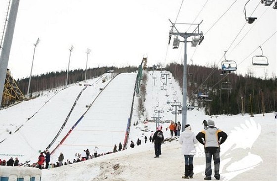 Harrachovské skokanské mstky.