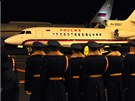 Ruský prezident Dmitrij Medvedv odcestoval 8. prosince z letit v praské