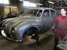 Renovace Tatry 87 z roku 1947 v kopivnické restaurátorské firm pokrauje. (3....