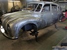 Renovace Tatry 87 z roku 1947 v kopivnické restaurátorské firm pokrauje. (3.
