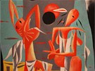 FRANTIEK HUDEEK - Zatmní slunce (1932). Olej, plátno. Galerie výtvarného