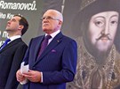 Dmitrij Medvedv a Václav Klaus zahájili výstavu Carský dvr pod ezlem