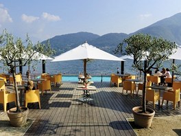 Hotel Tremezzo, jezero Como, Itálie. Je to jeden z nejstarích luxusních hotel...