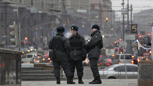 Ruská policie se chystá na víkendové protesty (9. prosince 2011).