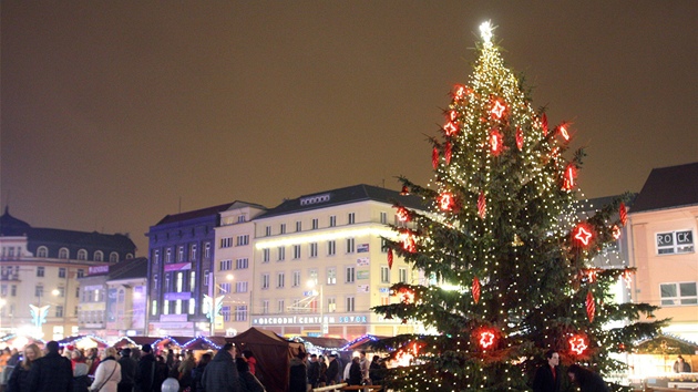 Vánoní strom v Ústí nad Labem