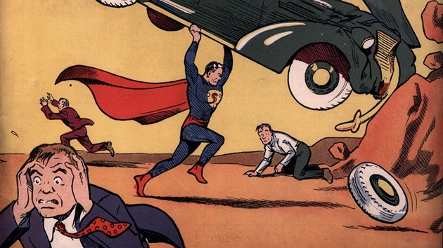 Obálka nejdraího komiksu na svt, prvního dílu Supermana