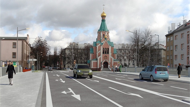 Takto má po přestavbě vypadat most v Komenského ulici.