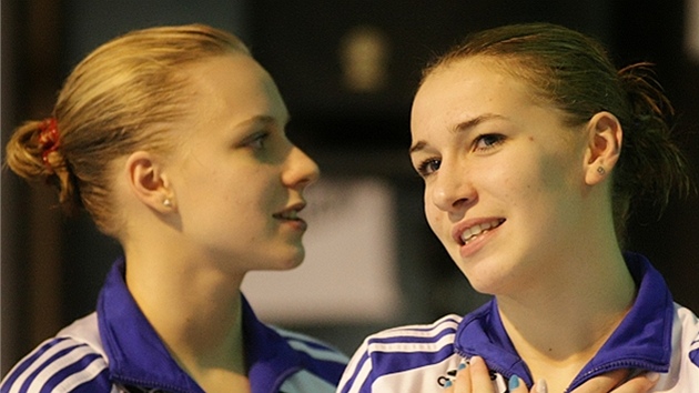 Plavkyn Aneta Pechancov (vpravo)
