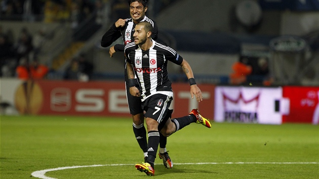 PORTUGALSKÝ IKULA. Ricardo Quaresma z Besiktase Istanbul slaví svj gól proti
