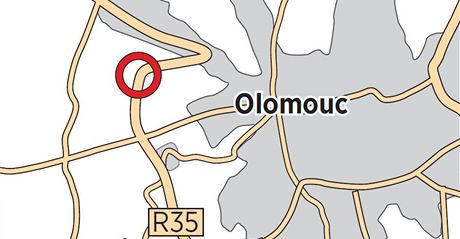 Nebezpen sek obchvatu Olomouce.