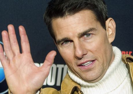 Tom Cruise na premiée filmu Mission: Impossible  Ghost Protocol (Madrid, 12....