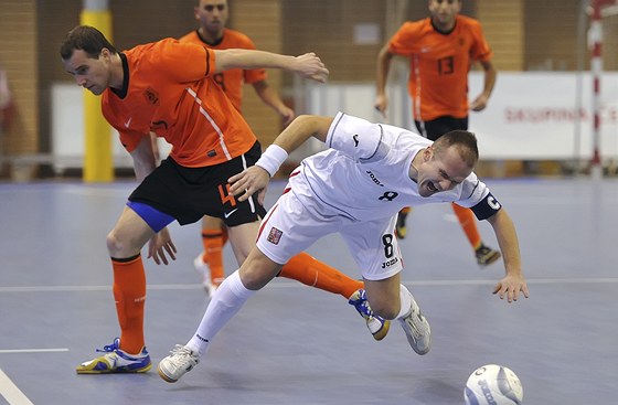 Mometka z utkání eských futsalist proti Nizozemsku