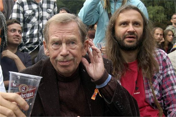 Open Air Music Festival Trutnov 2009: Václav Havel a Martin Vchet