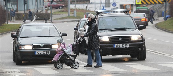 V esku absolutní pednost chodce po pechodu neplatí. Ilustraní foto