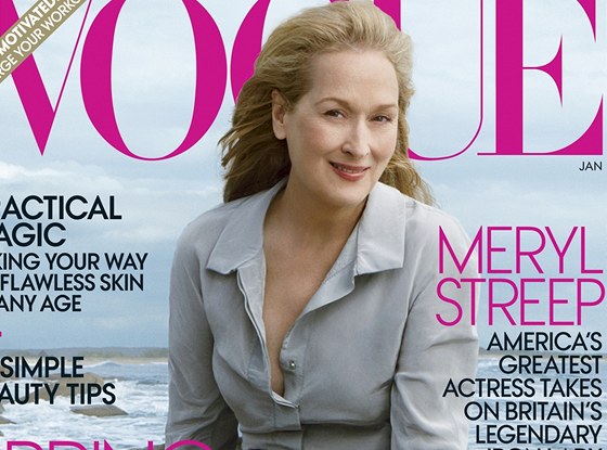 Meryl Streepová na obálce magazínu Vogue (leden 2012)