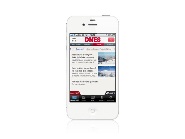 Aplikace MF DNES pro iPhone