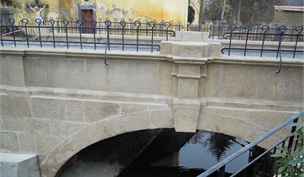 Opravený most ve Velehrad