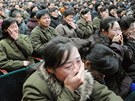Severokorejci oplakávají smrt Kim ong-ila (19. prosince 2011)