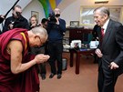 Naposled se Václav Havel na veejnosti objevil pi návtv tibetského...