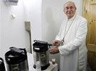 Poté co �elivský opat po�ehnal pivovaru, za�al �epovat pivo pro hosty.