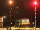 Posledn vlak na trati z Doln Lipky do obc na umpersku