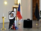 Kondolenní listiny k úmrtí bývalého prezidenta Václava Havla vystavené na