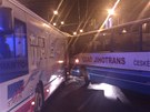 Nehoda linkového autobusu a autobusu MHD na Senováném námstí v eských