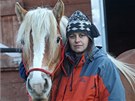 Majitelka koní Renáta Deutscharová s klisnou Eilen, která peila otravu.