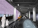 Vizualizace budoucí podoby interiéru budov 14 a 15 v baovském areálu ve Zlín
