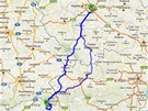 Trasa z Prahy do rakouského Saalbachu