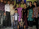 Jyoti Amge s rodinou