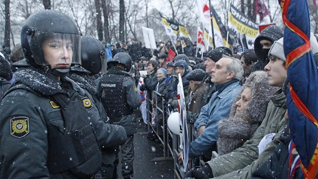 Protesty proti falování voleb v ruské metropoli (10. prosince 2011)