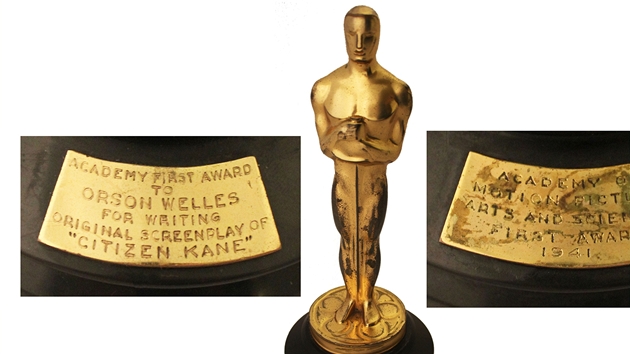 Oscar hollywoodského re�iséra Orsona Wellese, kterého dostal v roce 1942 za