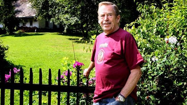 Václav Havel na Hrádeku v roce 2009
