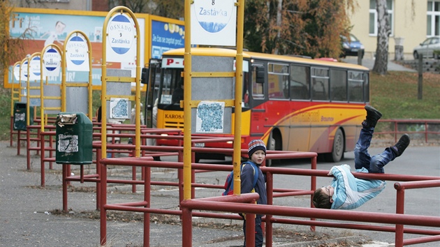 Star autobusov ndra ve Dvoe Krlov nad Labem