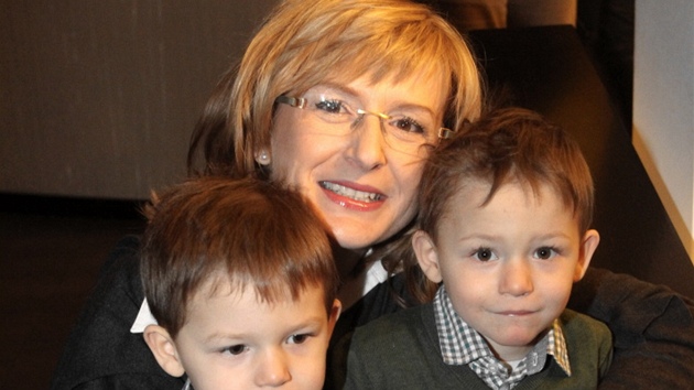tpánka Duchková se svými syny