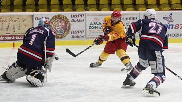 Momentka z utkání Jihlava - Chomutov