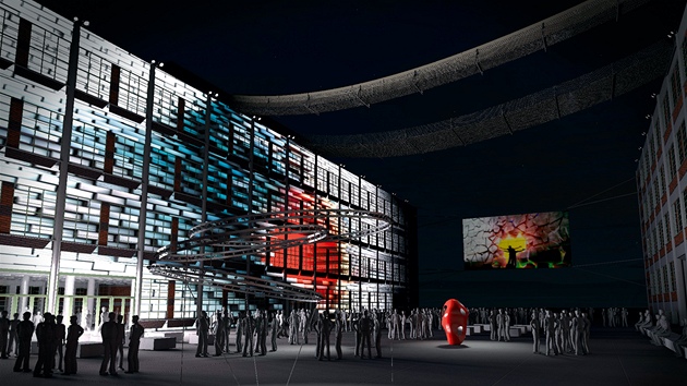 Vizualizace budoucí podoby budov 14 a 15 v baťovském areálu ve Zlíně