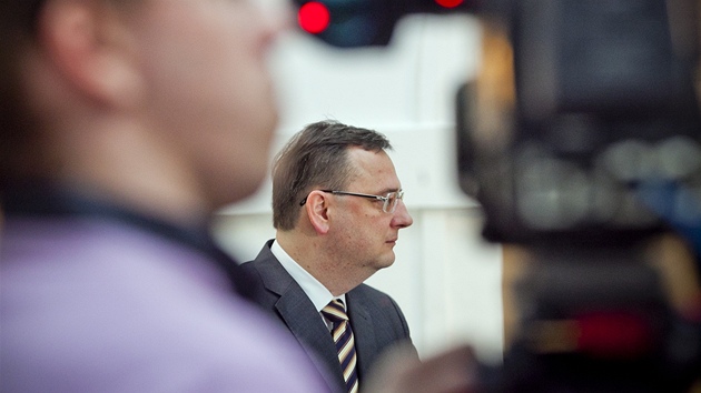 Premir Petr Neas hovo o pjce ve vi 89 miliard korun na zchranu eurozny (13. prosince 2011)
