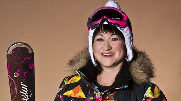 Johanka a la snowboaraka, a protoe nebylo po ruce vhodné prkno, poslouily