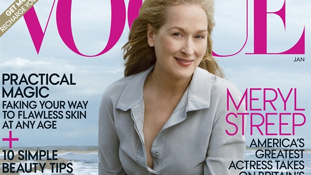Meryl Streepová na obálce magazínu Vogue (leden 2012)
