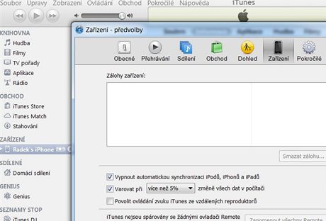 Zatky s iOS (tvorba Apple ID, synchronizace, multimdia)