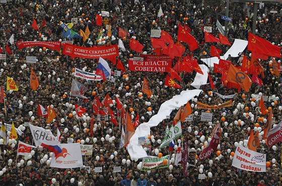 Rusko eká v úterý dalí velká demonstrace. Ilustraní snímek