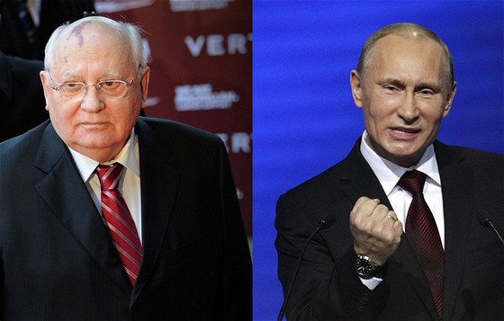 Bývalý prezident Sovtského svazu Michail Gorbaov a souasný lídr Ruska Vladimir Putin