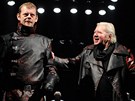 Martin Stránský (Macbeth) a Zdenk Mucha (Banquo) v nové inscenaci plzeského...