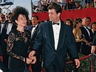 Mel Gibson v roce 1988 se svou tehdejí enou Robyn Moore. 