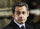 Francouzský prezident Nicolas Sarkozy v katedrále sv. Víta. (23. prosince 2011)