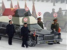 Poheb Kim ong-ila v Pchjongjangu. Na snímku: Kim ong-un (1) , ang