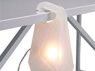 Závsná lampa Jerry je ze silikonu, take vlastn nezniitelná.