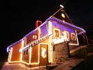 Vánon nazdobené domy v Dolních Libchavách.